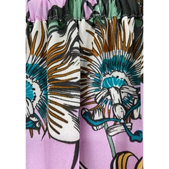 NWT J. Crew Multicolor Fauna Print Strappy Tassel Cold Shoulder Top Size 0 - Picture 3 of 8